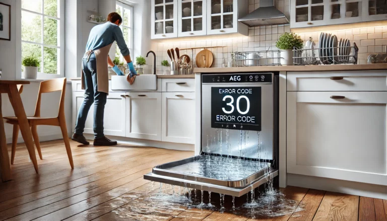 AEG vaatwasser storing 30 – pomp blijft draaien: wat betekent het en hoe los je het op?