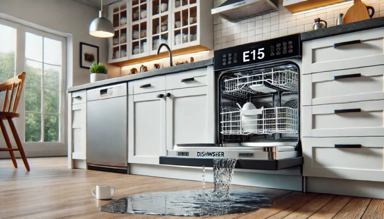 E15 storing vaatwasser: wat betekent het en hoe los je het op?