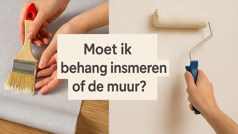 Moet ik behang insmeren of de muur?