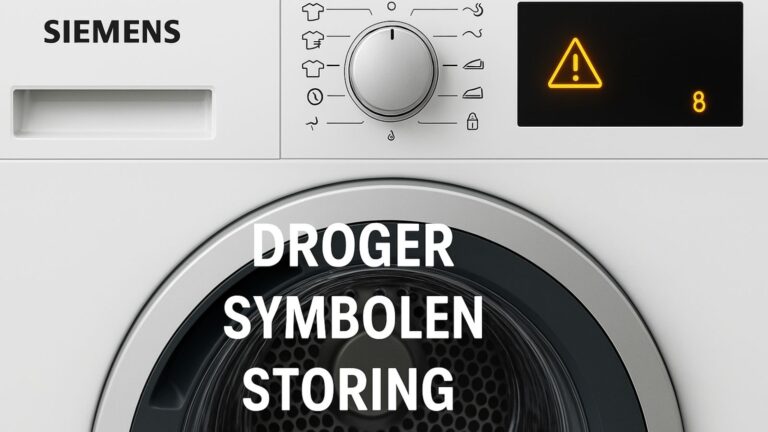 Siemens droger symbolen storing: wat betekenen ze en hoe los je het op?
