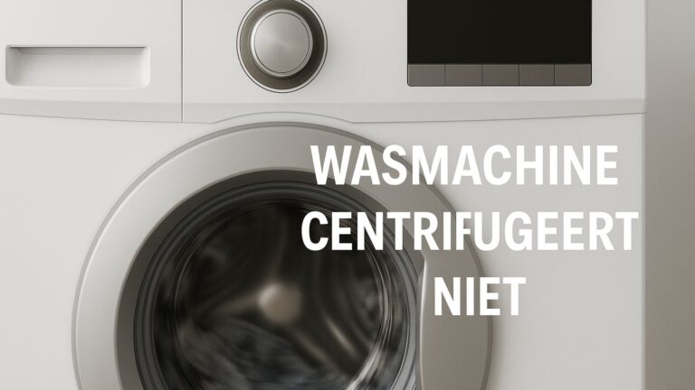 Wasmachine centrifugeert niet: wat is de oorzaak en oplossing?