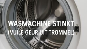 Wasmachine stinkt (vuile geur uit trommel)? Dit kun je doen