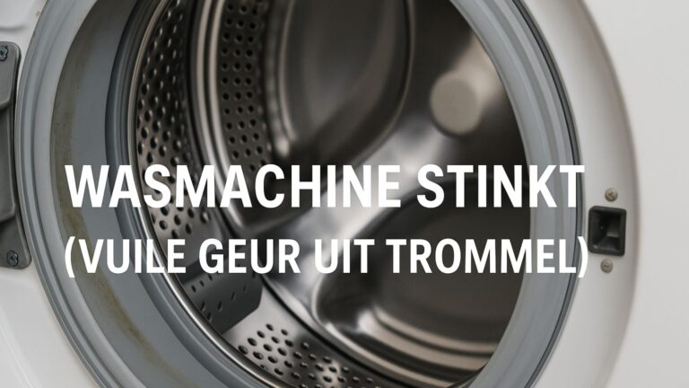 Wasmachine stinkt (vuile geur uit trommel)? Dit kun je doen