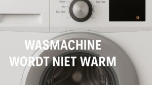 Wasmachine wordt niet warm (koud wassen)? Dit is de oorzaak én oplossing